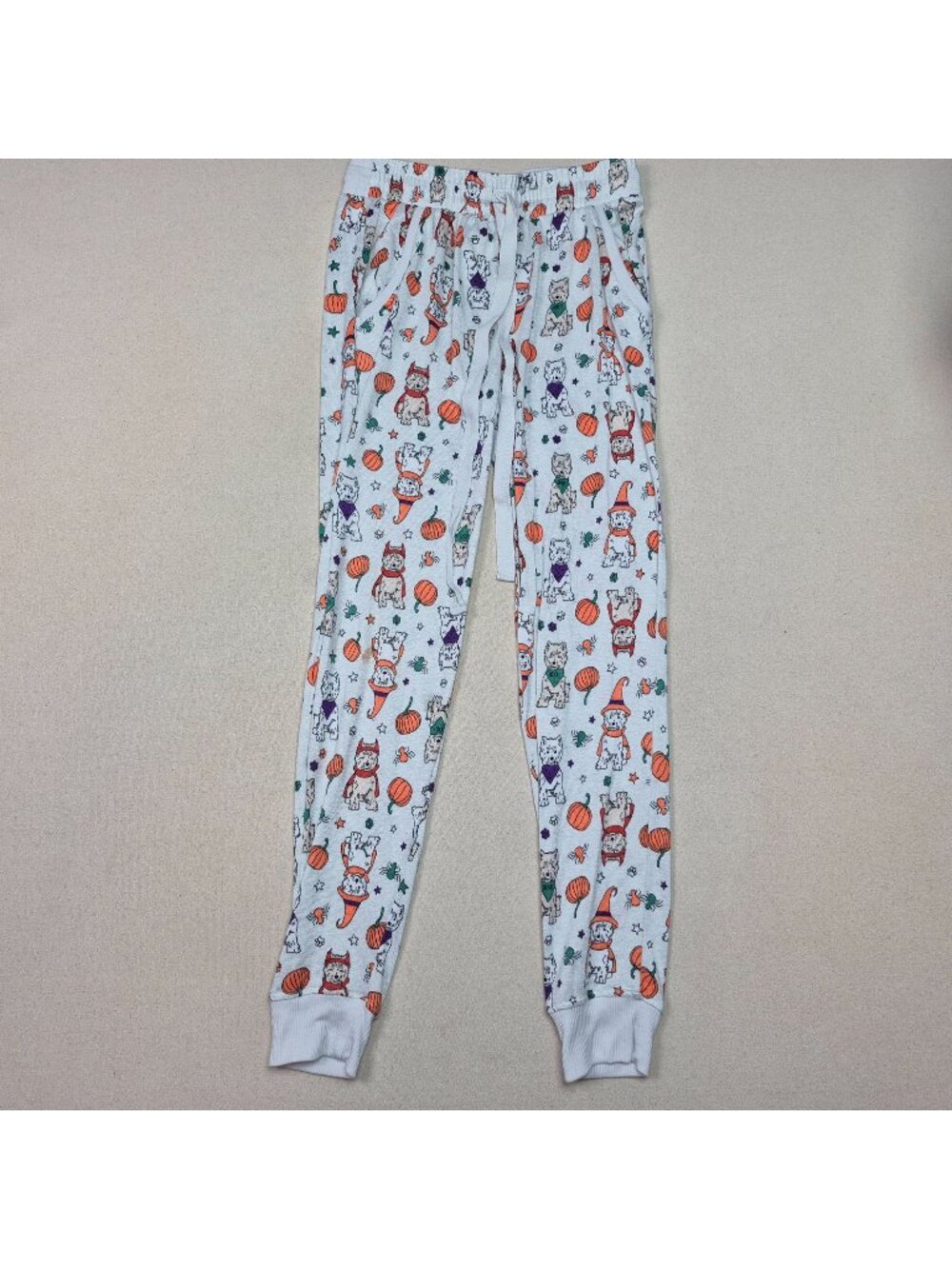 Jaclyn Intimates Fall Halloween Pull-On Elastic Cuff Pajama Bottoms Sz S
